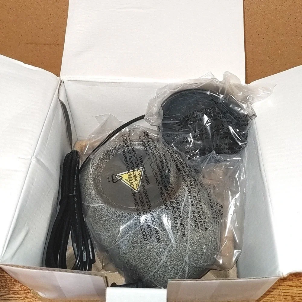 Scentsy Zen Rock Electric Wax Warmer Gray Stone Fragrance Home Decor Retired NIB